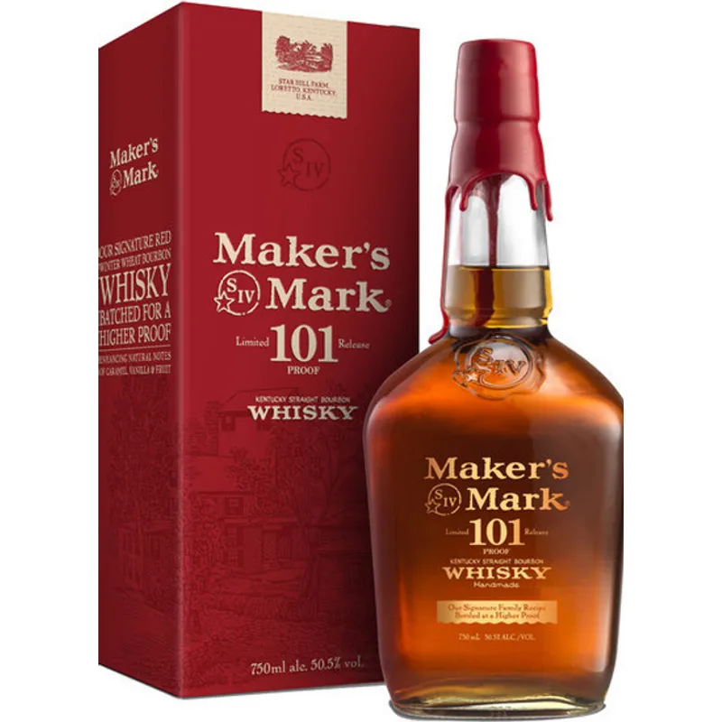Makers Mark 101 Proof Kentucky Straight Bourbon Whiskey view 1