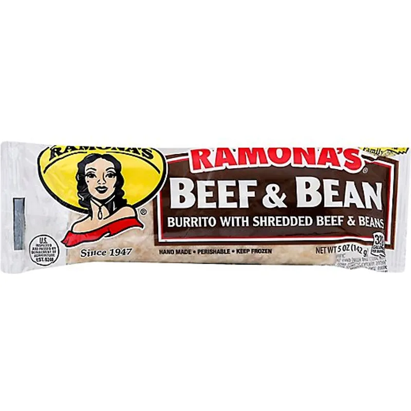 Ramona's Beef & Bean Burrito view 1