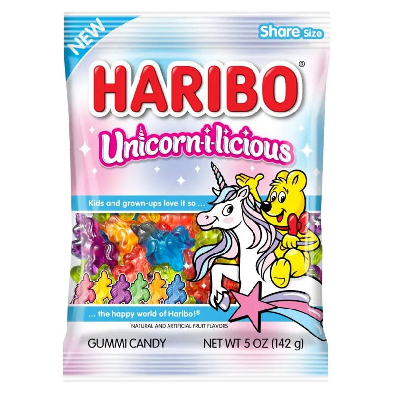 HARIBO Unicorn-i-licious Gummi Candy Bag view 1