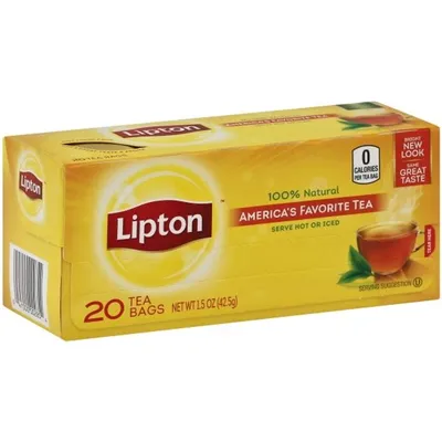 Lipton Black Tea Bags 20x 1.5oz Boxes