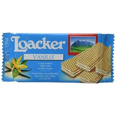 Loacker Vanilla Wafer 45g Count