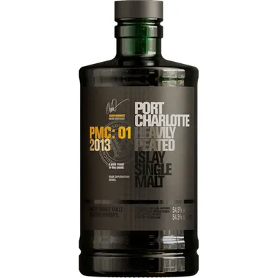 Bruichladdich Port Charlotte PMC:01 Heavily Peated Islay Single Malt Scotch 750ml Bottle