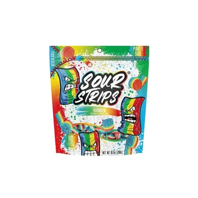 Sour Strips Rainbow Party Pack 10.2 oz Bag