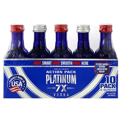 Platinum 7X Vodka 10 Pack 50ml