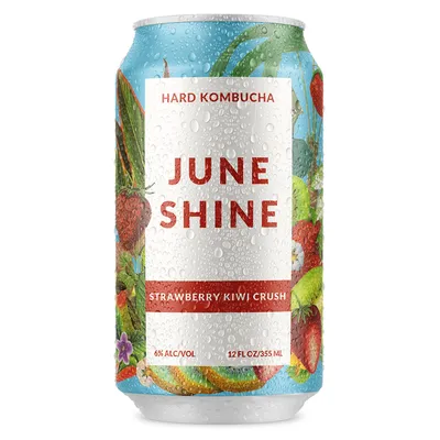 JuneShine Strawberry Kiwi Crush 4 Pack 12 oz Cans