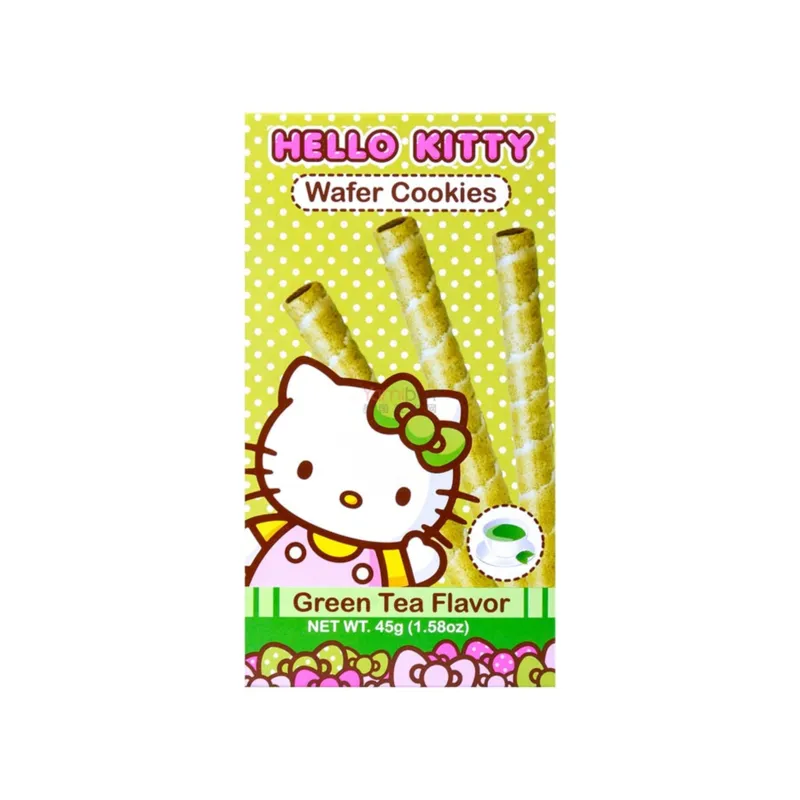 Hello Kitty Wafer Cookies Green Tea Flavor view 1