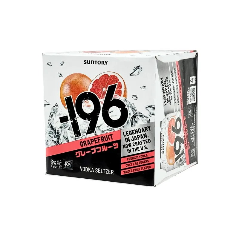 Suntory 196 Grapefruit Vodka Seltzer view 1
