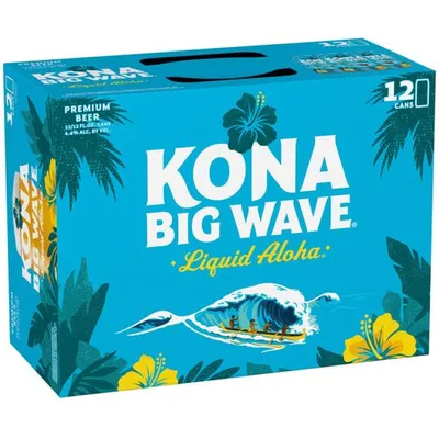 Kona Brewing Co. Big Wave Golden Ale 6 Pack 12 oz Cans