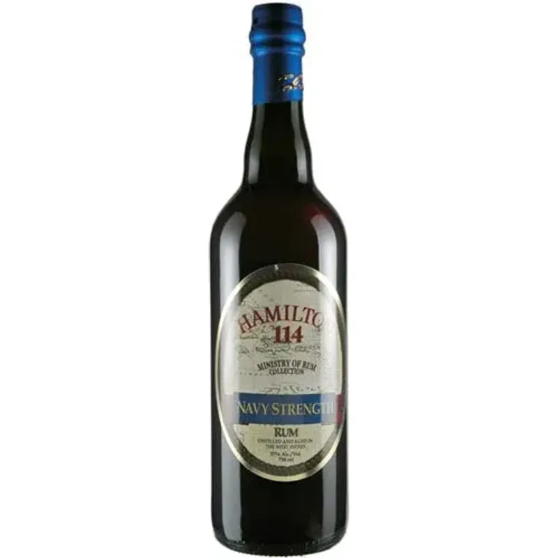 Hamilton 114 Proof Navy Strength Rum view 1