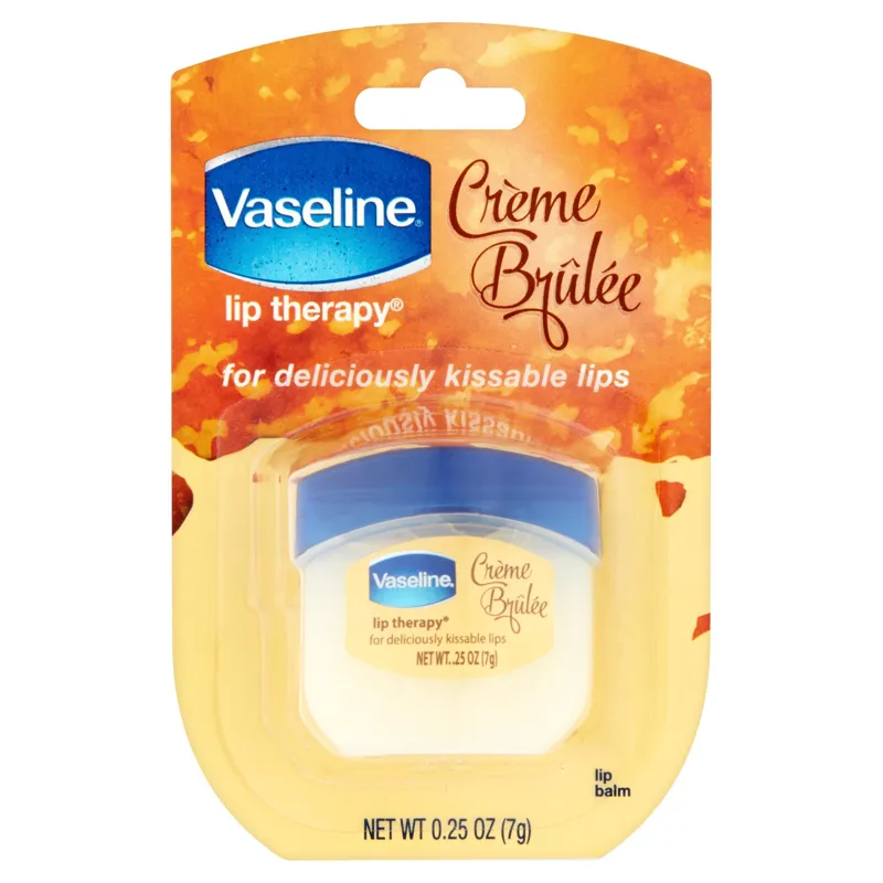 Vaseline Lip Therapy Crème Brûlée Jar view 1