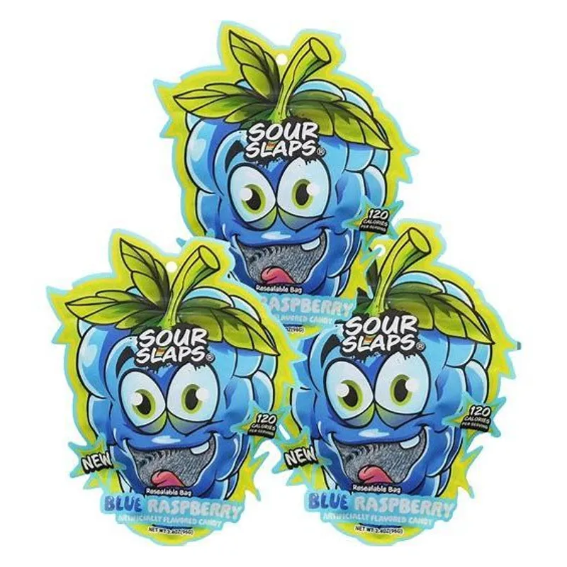 Sour Slaps Blue Raspberry view 1