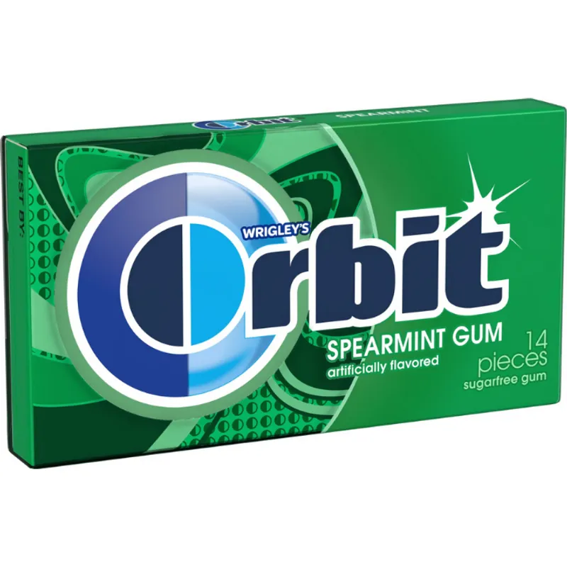 Orbit Sugarfree Gum Spearmint Box view 1