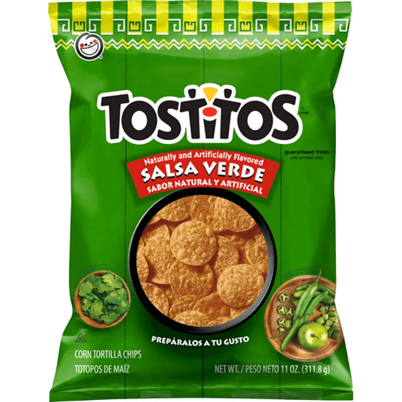 Tostitos Naturally & Artificially Flavored Salsa Verde Corn Tortilla Chips view 1