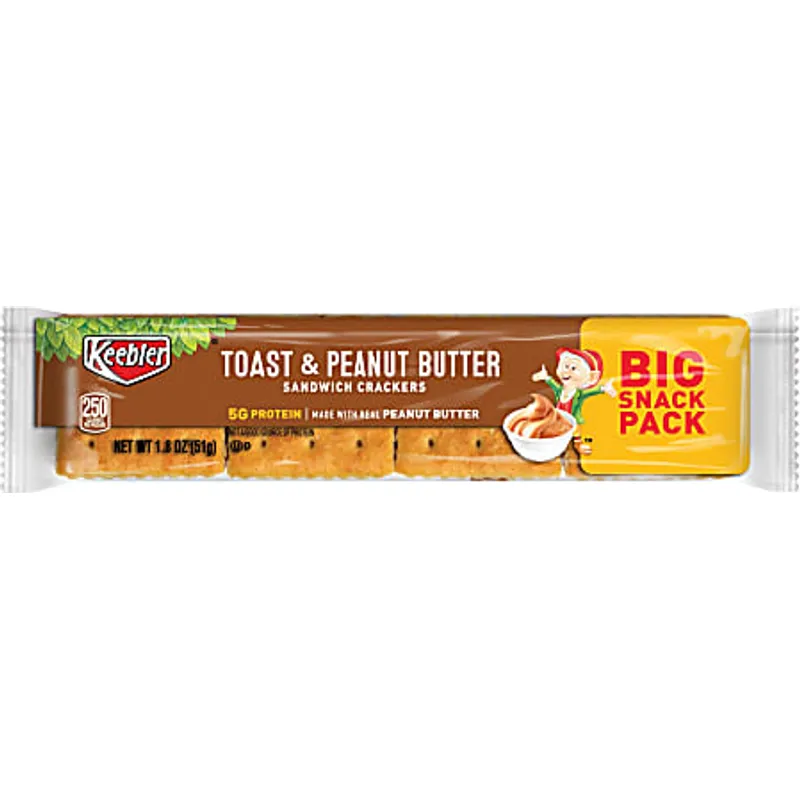 Keebler Sandwich Crackers Toast & Peanut Butter view 1