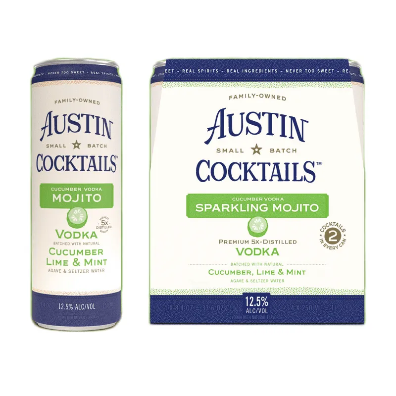 Austin Cocktails Cucumber Vodka Sparkling Mojito view 1