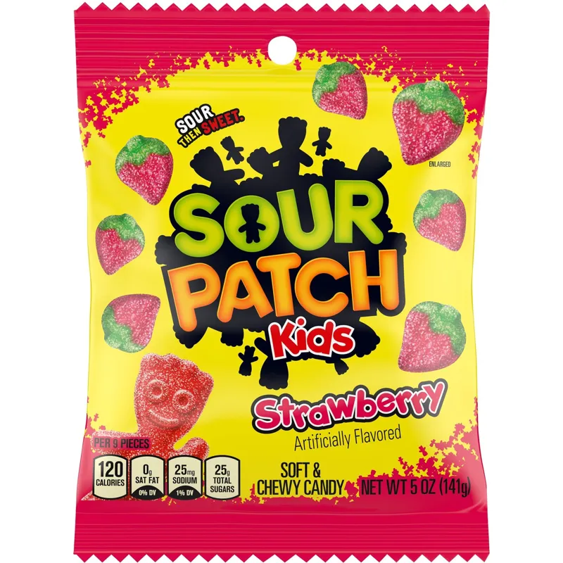 Sour Patch Kids Strawberry Soft & Chewy Candy view 1