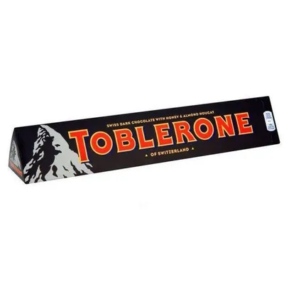 Toblerone Dark Chocolate with Honey and Almond Nougat 100g