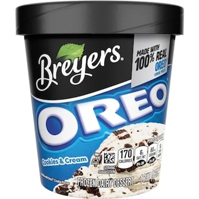 Breyers Ice Cream Oreo Cookies & Cream 16oz Carton