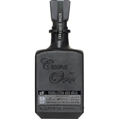 Cava De Oro Extra Aged Anejo Tequila Black Edition 750ml