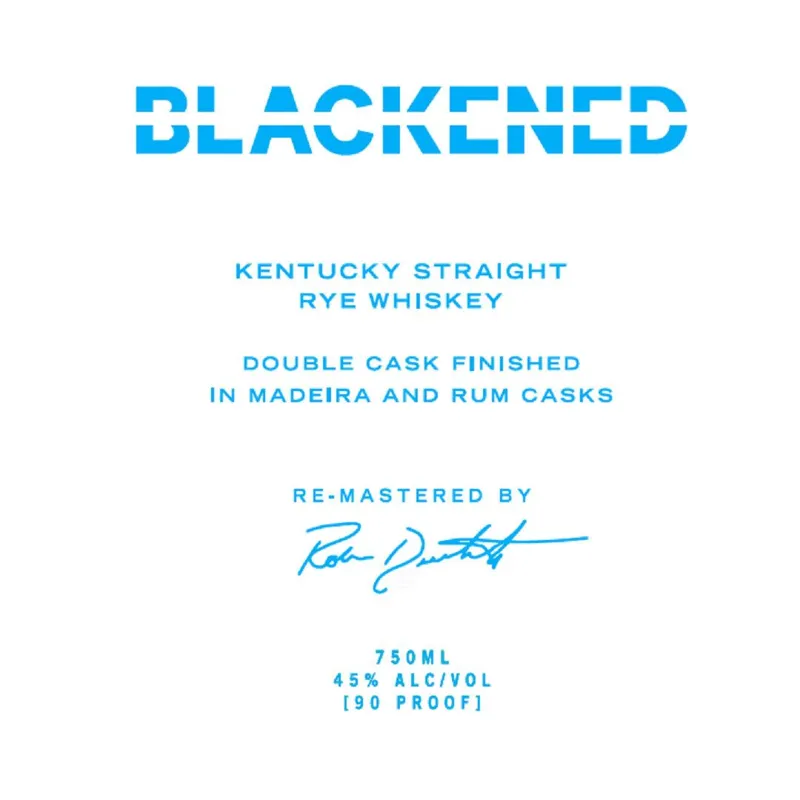 Blackened Kentucky Straight Rye Whiskey view 1
