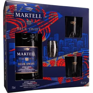 Martell Blue Swift Spirit Drink Cognac V.s.o.p. Finished In Bourbon Casks