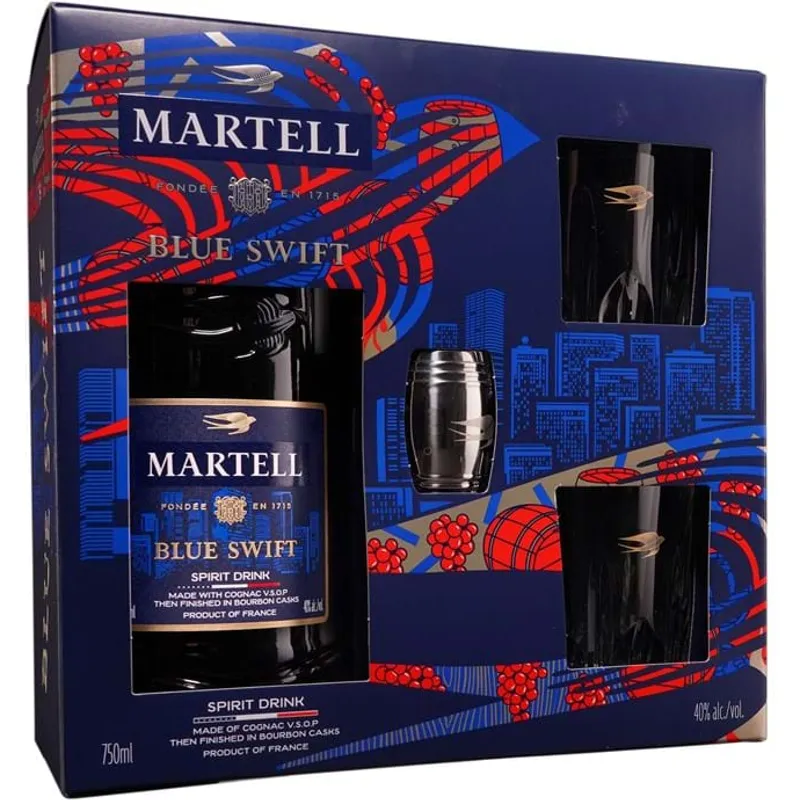 Martell Blue Swift Spirit Drink Cognac V.s.o.p. Finished In Bourbon Casks view 1