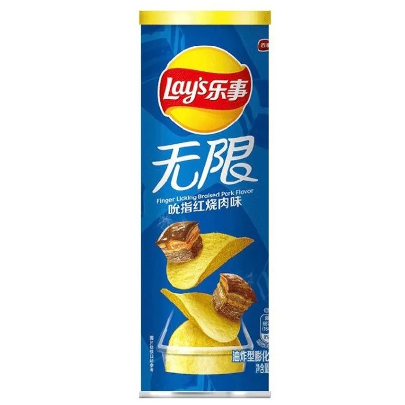 Lay's Finger Licking Braised Pork Flavor Potato Chips view 1