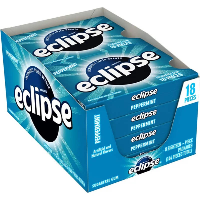 Eclipse Sugarfree Peppermint Gum view 1
