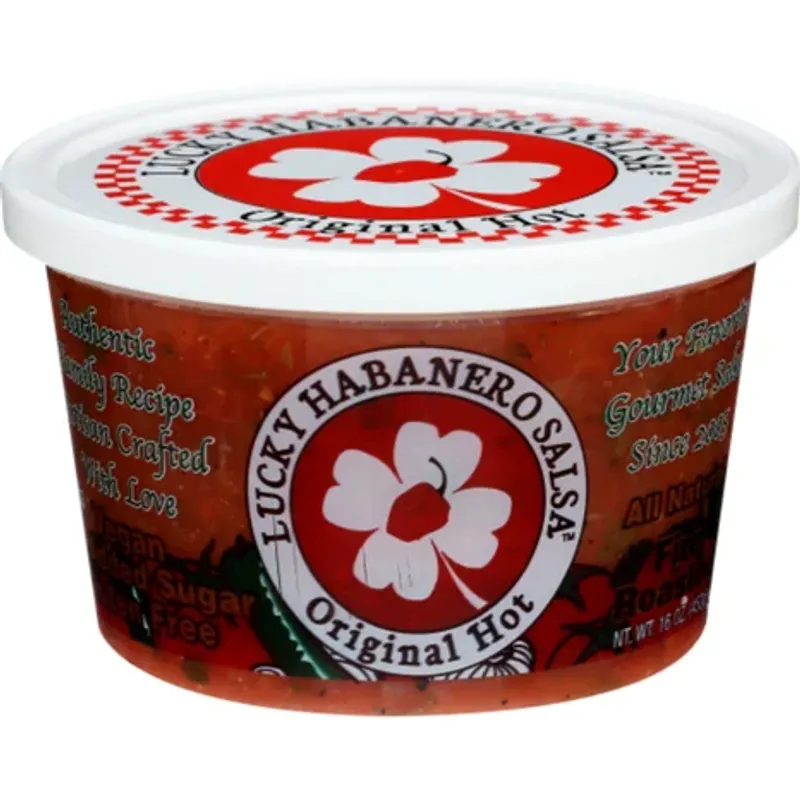 Lucky Habanero Salsa Original Hot Box view 1