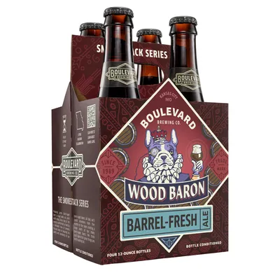 Boulevard Brewing Co. Wood Baron Barrel-Fresh Ale 4 Pack 12 oz Bottles