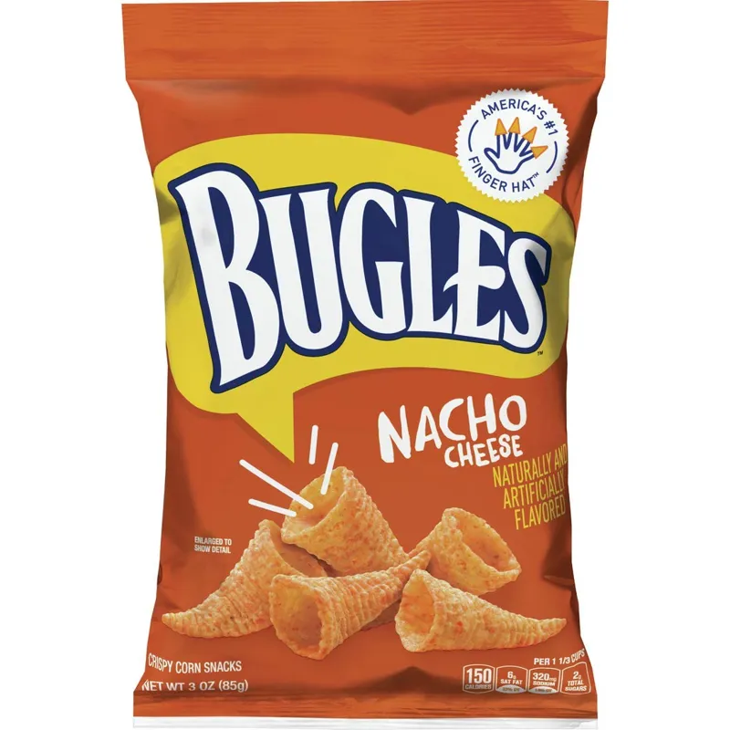 Bugles Crispy Corn Snacks Nacho Cheese view 1