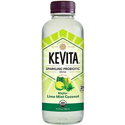 Kevita Mojita Lime Mint Coconut Sparkling Probiotic 6x 15.2oz Counts