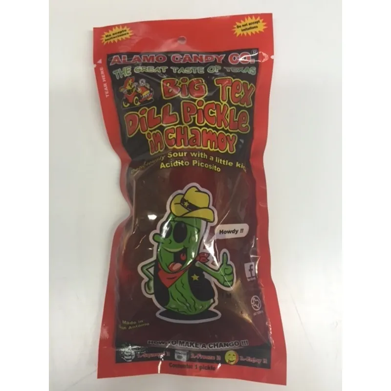 Alamo Candy Big Tex Dill Pickle In Chamoy view 1