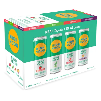 High Noon Tequila Seltzer Variety Pack 8 Pack 200ml Cans