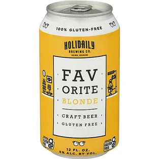 Holidaily Brewing Co. Beer Favorite Blonde