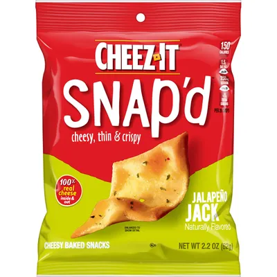 Cheez-It Jalapeno Jack Cheesy, Thin & Crispy Baked Snacks 2.2oz Bag