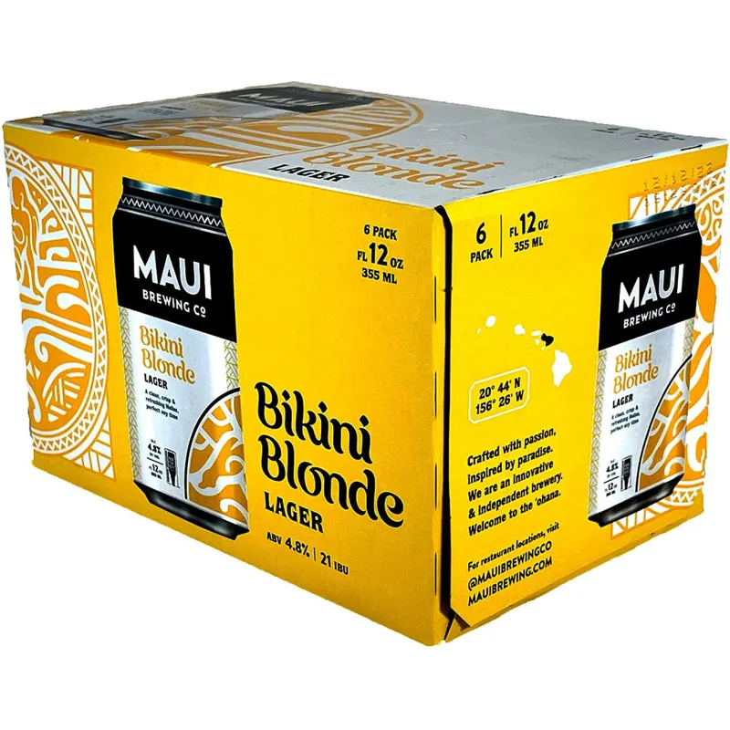 Maui Brewing Bikini Blonde Lager Beer view 1