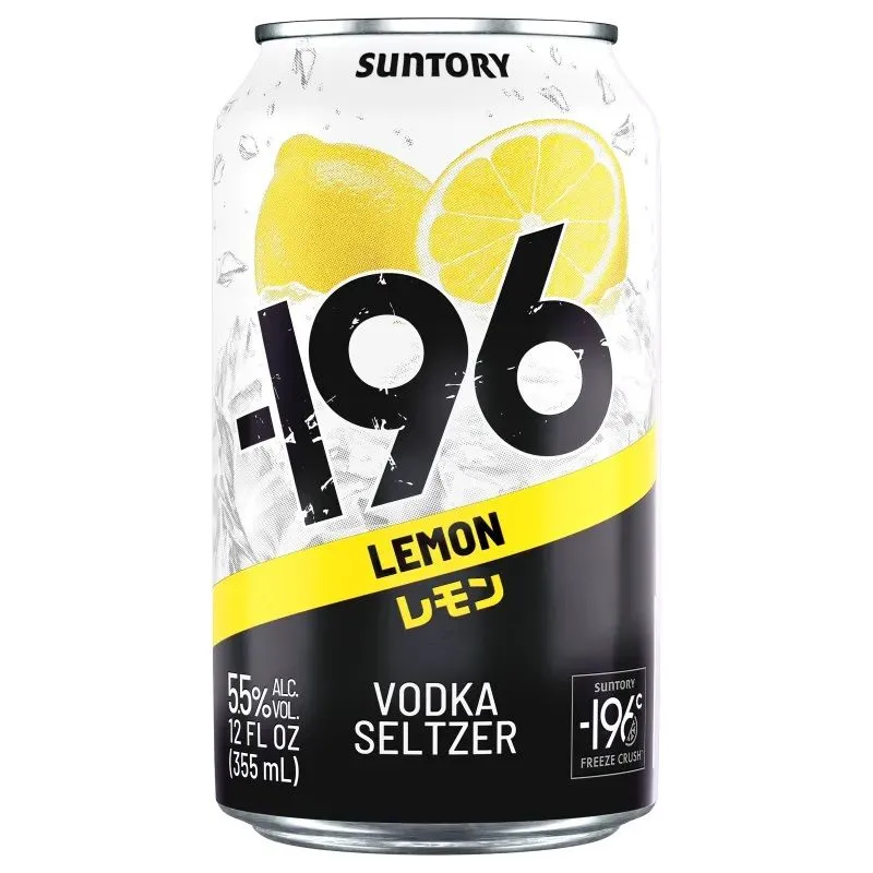 Suntory -196 Lemon Vodka Seltzer view 1