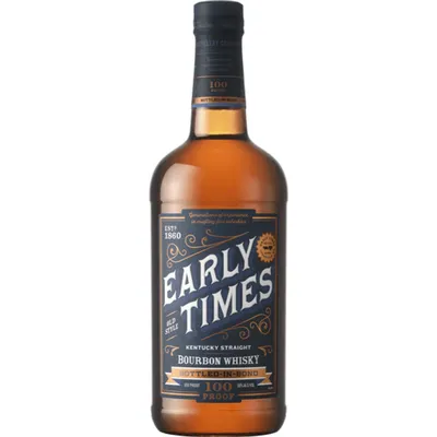 Early Times Bottled In Bond Kentucky Straight Bourbon Whisky 1.0l Bottle