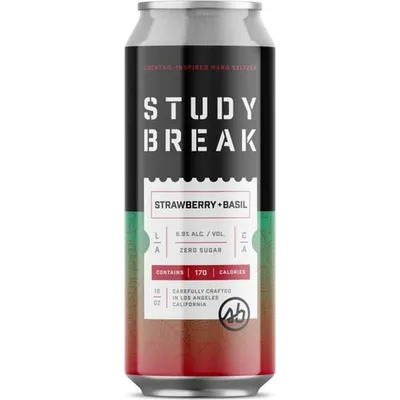 Strawberry + Basil 16oz Can