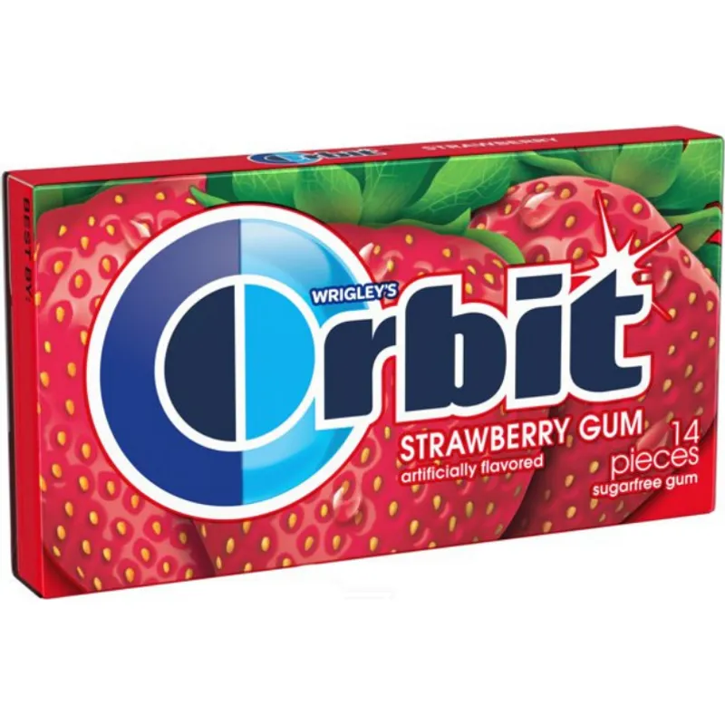 Orbit Sugarfree Strawberry Gum view 1