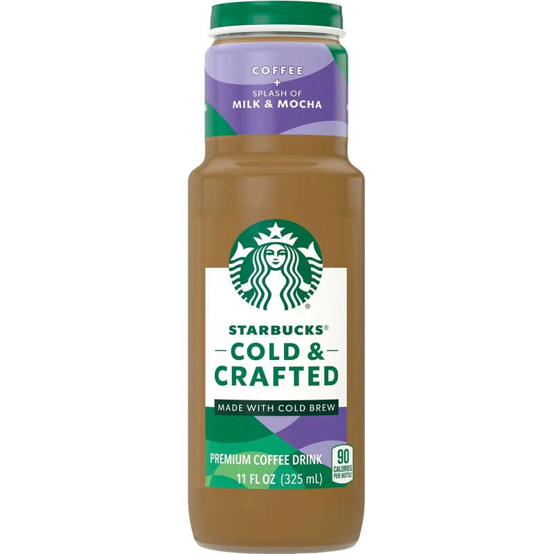 Starbucks Cold & Crafted Coffee + Splash Of Milk & Mocha Premium Coffee Drink view 1