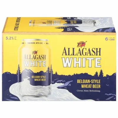 Allagash White 6 Pack 12 oz Cans
