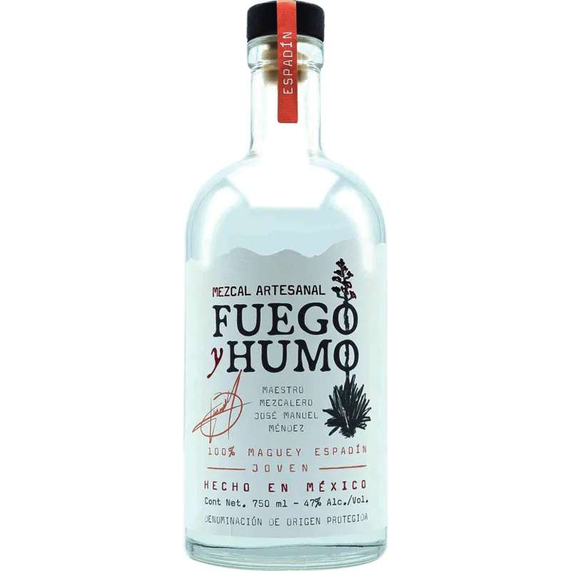 Fuego y Humo Mezcal Artesanal Maguey Espadin Joven view 1