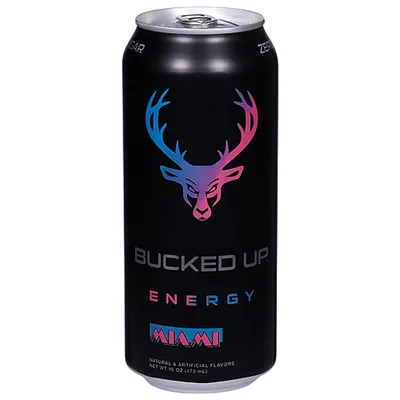 Bucked Up Energy Miami Zero Sugar 16 oz Can