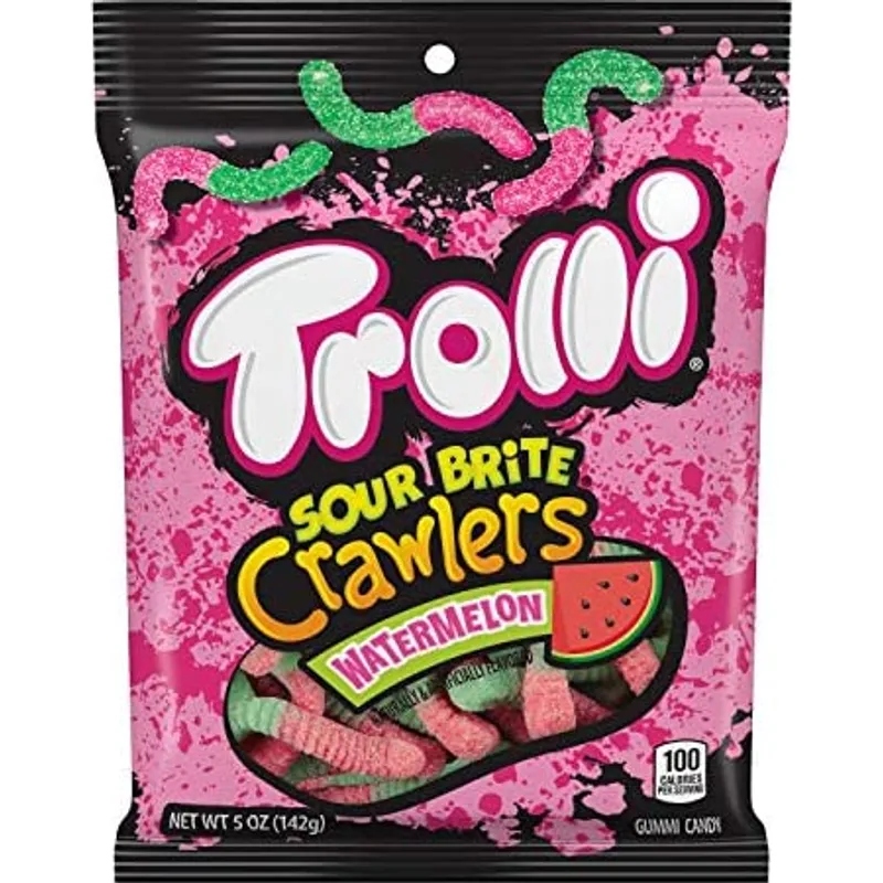Trolli Sour Brite Crawlers Watermelon view 1