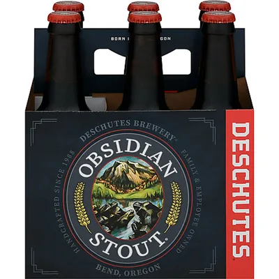 Deschutes Obsidian Stout 6 Pack 12 oz Bottles
