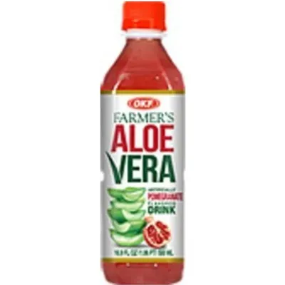 Farmer's Aloe Vera Pomegranate Flavored Drink 16.9oz Plastic Bottle