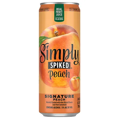 Simply Spiked Peach 24 oz Can