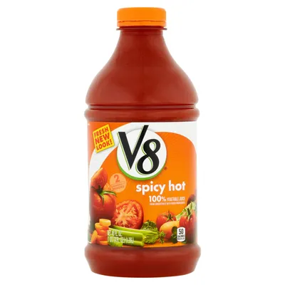 V8 Spicy Hot 100% Vegetable Juice 46 oz